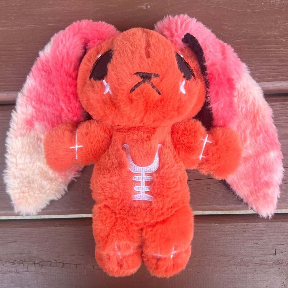 Mysterious Plushie Dreadfuls Anxiety Rabbit Plush Soft Stuffed Animal Gothic 10”